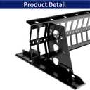 Snow Fence, 8ft Roof Snow Ice Guards, Stop Snow from Sliding Off Your Roof, Extendable (Black)