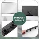 NTNEV 12''x3.5'' Large Rear View Mirror, Anti Glare Panoramic Wide Angle Rearview Mirror, Universal Interior Clip On Rear View Mirror for Car SUV Trucks