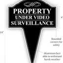 Property Under Video Surveillance Sign 10x14 Metal, 3-Pack