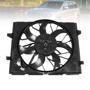 Engine Radiator Cooling Fan Assembly Compatible with Grand Cherokee Durango 5.7L 6.4L V8 2014-2020 Replace 52014787AC 621-600 52014787AB