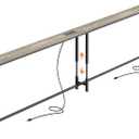 Huuger 110.2 Inch Sofa Table with Power Outlets, 23.9’’-34.4’’ Height Adjustable Range, Behind Couch Table with USB-C Ports, Sofa Tables Narrow Long, Skinny Console Table, Small Spaces, Country Rustic