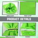 3 Pack Green Outdoor Faucet Covers for Winter Insulated Freeze Protection 27.9" x 14.9" Hose Bib Covers for Winter Reusable Thicker Waterproof Insulated Spigot Cover with Reflective Strips