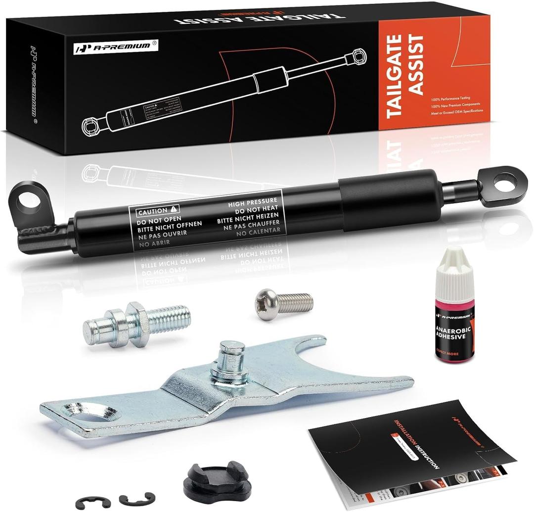A-Premium Rear Left Tailgate Assist Lift Supports Shock Struts Compatible with Toyota Models - Tacoma 2005 2006 2007 2008 2009 2010 2011 2012 2013 2014 2015 Pickup