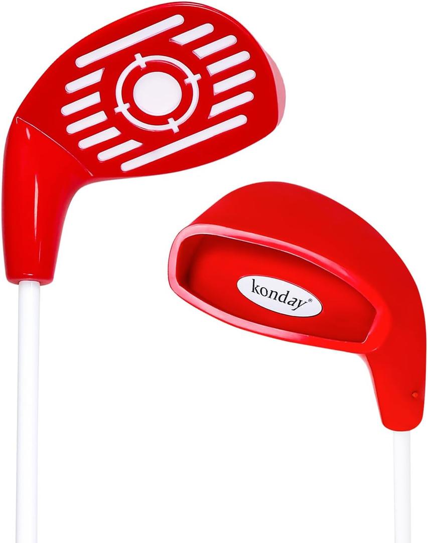 Junior Golf Iron Club, Konday Youth Golf Club Iron for Backyard Outdoor with Oversize Club Head to Play Golf in Lawn, Park, Beach, Yard, Camping (Right Hand)