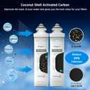 UVF3 3 Stage Water Cooler Filter Replacement Kit Compatible With Brio "UVF3" Series Models Bottleless Water Cooler Dispensers, Replacement for MIB300PKF, 1500 Gallons, 6 Months