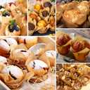 Natural Tulip Cupcake Liners for Baking 200 Cups, Unbleached Parchment paper Muffin Liners, Upgraded Standard Cupcake Wrappers, Greaseproof Cup Cake Liner, Easy to Use in Party, Birthday, Christmas