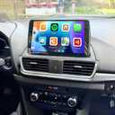 Double Din Car Stereo Radio Compatible for Mazda 3 2014-2019 with CarPlay Android Auto, 9" Touch Screen Car Radio Audio Receiver with Bluetooth,Back-up Camera& Steering Wheel Control,GPS,WiFi