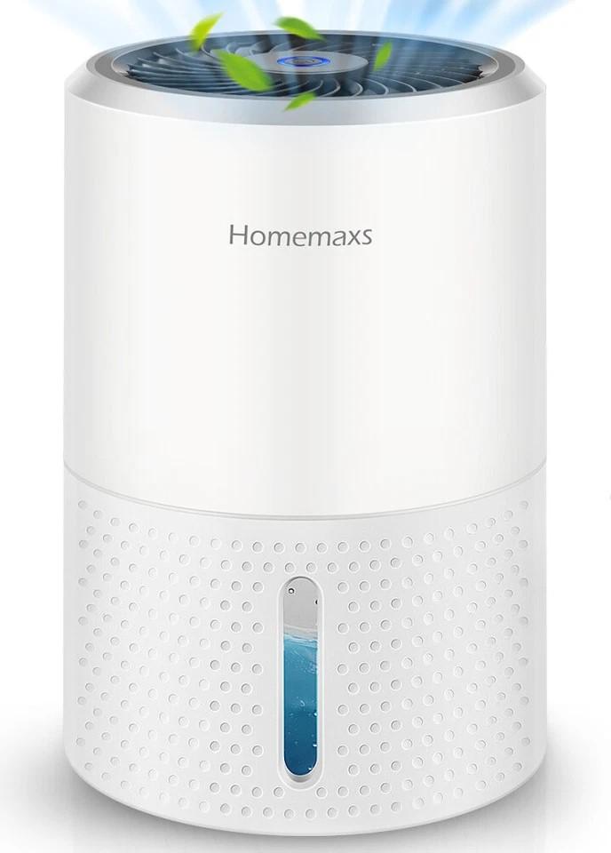 Homemaxs Small Dehumidifier 300 ml/Day, 900ml Reservoir