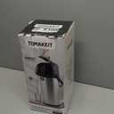 TOMAKEIT Airpot Coffee Dispenser Thermal with Pump,3L/102 Oz Insulated Stainless Steel Large Airpot Coffee Carafe Lever Action for Hot/Cold Water,Thermal Carafe for Hot Cocoa for Parties