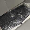 Nulea RT07B Wireless Ergonomic Keyboard - Split Keyboard, Wrist Rest, Natural Typing, Bluetooth and USB Connectivity, USB-C Rechargeable,Compatible with Windows Mac (Silver Black)