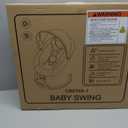 Pink Electric Baby Swing for Infants to Toddlers, 5 Speed Settings, 12 Built-In Songs, Bluetooth & USB Music, Timer Function