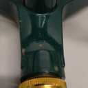 1 Pc Metal Rotary Lawn Sprinkler 3 Arm Heavy Duty 360 Degree Automatic Revolving Whirling Water Sprinkler with Wheeled Base for Lawn Yard Garden Backyard, Cover up to 538 sq ft