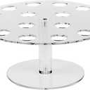 Ice Cream Cone Holder, 16 Holes Acrylic Stand for Displaying Waffle Cones, Cupcakes, Hand Roll Sushi, Popcorn, Food Display Stand for Party Birthday Wedding Christmas