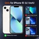 SEXYMOM Magnetic for iPhone 13 Case with Privacy Screen Protectors X2 - Upgraded Camera Protection - Compatible with Magsafe,21ft Drop Tested,Slim Fit Translucent Matte Phone Case - Blue