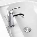 Pop-up Sink Drain Stopper with Lift Rod - Universal Bathroom Sink Drain Kit for Lavatory & Vanity Sink with Overflow, Fit Most US Drains (Chrome)
