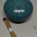 Steel Tongue Drum Percussion, 6 Inch 8 Notes Musical Instruments, Music Gifts for Family Friends (Malachite)