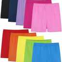 FEOEOR 10 Pack Girls Dance Shorts Cartwheel Toddler Biker Under Dress Multi-Color Kids Bike Shorts Girls Clothes 5-6