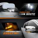 68064948AA 68064949AA Front Mirror Turn Signal Puddle Light for Dodge Ram 1500 2500 3500 2010-2018, Ram 1500 Classic 2019-2022 68232479AA 68232478AA (Clear Lens)