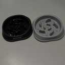 MateeyLife Small Slow Feeder Cat Bowls 2PCS, Anti-Choking Puzzle Cat Food Bowls, Anti-Slip Interactive Dog Feeding Slow Down Eating, Bloat Stop Maze Dishes Dog Feeder for Small Breeds 1 Cup Gray&Black