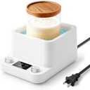 House Gem Sourdough Starter Warmer  Water Bath Uniform Warming, Precise 1F Thermostat (70104F), 198H Timer, Fits Jars Up to 50oz, Sourdough Kit for Sourdough Home Baking & Consistent