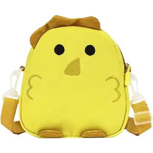 Cute Nylon Chicken Shoulder Bag, Crossbody Bag, Novelty Purse, Kawaii Animal Purse with Zipper for Women