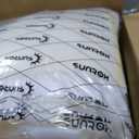 SUNROX DryFast Foam Outdoor Patio Chair Cushions with DryMesh Drainage, All-Weather FadeShield Water Resistant Patio Furniture Cushions 24"x22"x4", 2 Pack Cream