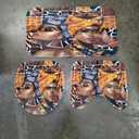 Black Woman Boho Bathroom Rugs and Mats Sets 3 Piece, Memory Foam Bath Mat, U-Shaped Contour Shower Mat Non Slip Absorbent, Velvet Toilet Lid Cover Washable (17.7"W x 29.5"L (Pack of 3))