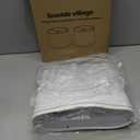Lampshades Set of 2 for Table Lamps, Floor Lamps, Fabric White Lamp Shades 11.6" Top x 12.6" Bottom x 9.8" High, Drum Lampshades(Spider Fitter), Medium Lamp Shades Replacement, Easy Assembly Required