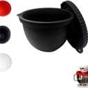 2026 Extra-Thick Upgraded Version Mixaid Silicone Bowl Liners - Universal Fit for 5 Qt Tilt-Head Mixers - Durable Silicone Liners Eliminate Replacement Bowl Needs (Thickened Black Upgrade1PCS)