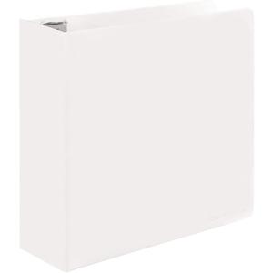 3 Inch Binder 3 Ring Binders White, Slant D-Ring 3 Clear View Cover with 2 Inside Pockets, Heavy Duty Colored School Supplies Office and Home Binders  by Enday