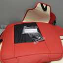 Leather Car Seat Covers,Car Seat Protector Waterproof,Seat Covers Full Set, Car Seat Protectors 5 Seats,Automotive Seat Covers Fit Most Cars Wine Red