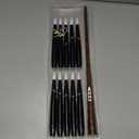 Floating Candles with Wand, Magic Halloween Decorations 10pcs Black Flameless Candles with Remote LED Battery Operated Candle for Halloween Decor Gift 6.1in