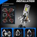 FAHREN Upgraded H7 LED Bulbs, 40000LM 1300% Ultra-Brightness, Real 1:1 Halogen Size, 70000+ Longer Lifespan, 6500K White for H7 Fog Electronic Flashers, CAN-Bus Ready Plug N Play, Pack of 2
