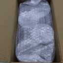 Liacere Plastic Glasses Set of 8-14oz Black Cup with Gold Rim,Dishwasher Safe Plastic Cups with Stem Reusable & Unbreakable Disposable glasses for Weddings,Parties Halloween