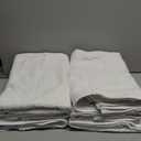 Towel and Linen Mart 100% Cotton White 6 Pack Bath Towel Set, Quick Dry, Super Absorbent, Light Weight, Soft Feel for Hotel, Spa and Bathroom (27 X 54) (White, 27 x 54 6 Pack)