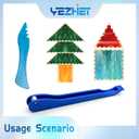 Copper Foil Hand Foiler for Stained Glass, Stained Glass Copper Foiling Tool (7/32 in)