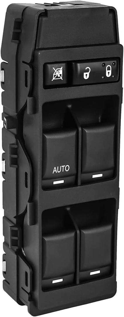 LCWRGS Master Power Window Switch Fits for Chrysler 200 300 Sebring, Dodge Avenger Caliber Charger Magnum, Jeep Compass Patriot, Front Left Driver Side with 1 Auto, 7+6 Pins, 4602780AA