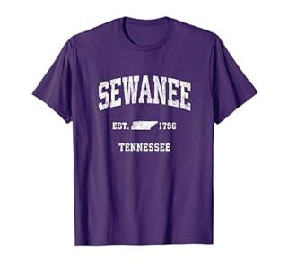 Sewanee Tennessee TN Vintage Athletic Sports Design T-Shirt, XL