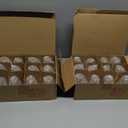 24 Pcs Candlestick Holders Bulk, 2.56 x 3.55in Clear Taper Candle Holders, Glass Candle Holders Set for Wedding Table, Party, Windowsill Decor