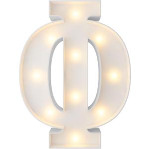 3FT Marquee Light Up Greek Letters, Alphabets Letter DIY Craft Stand For Sorority Fraternity Decorations 