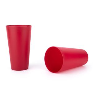 KX-WARE 32-ounce Plastic Tumblers Large Drinking Glasses, set of 2, Red