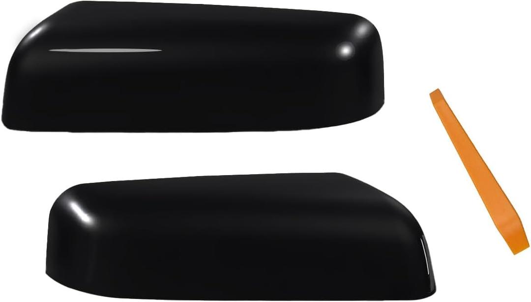 Mirror Cover Cap Compatible with 2009-2014 Ford F150 Left & Right Glossy Black