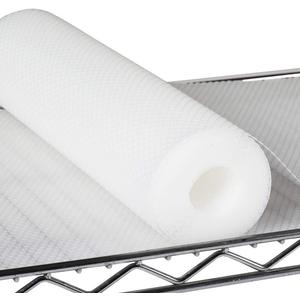 Pantry Shelf Liners for Wire Shelving: 13 Inch Wide Clear Waterproof Shelves Liner - Easy to Cut Translucent 1.2 mm Thick Plastic Metal Rack Mat for Drawer 13" W x 120" L