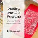 4 x Starpack 'Sweet Treats' Cellophane Christmas Treat Bags (20 Pcs) - Cellophane Clear Holiday Gift Bag with Ties for Cookies - Goody Pouch for Party Favours - Transparent Plastic Treat Bag, 11x5 Cello Bags (Snow Fall Print)