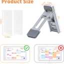 Calendar Stand Compatible with Skylight 15", 1 Pair Desktop Stand for Digital Calendar, Heavy Duty Metal, 3-Level Tilt Adjustment Height, with Non-Slip Rubber Pads, Accessories for Digital Calendars