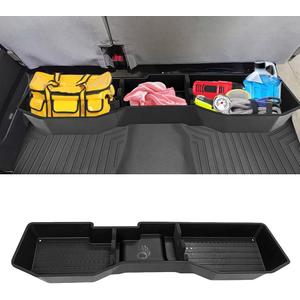 Car Underseat Storage Box Fitment for Chevy Silverado/GMC Sierra 1500 2500HD 3500HD (2007-2018 4-Door Models)
