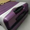 KYME Large Suitcases with Wheels Hardshell 28 Inch Luggage TSA Approved Big Checked Luggage Durable Travel Rolling Suitcase for Women Dark Purple