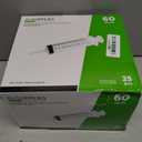 BH Supplies 60mL Syringe Catheter Tip Sterile with Caps - (No Needle) - Sterile, Individually Wrapped - 25 Syringes