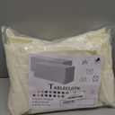 Tablecloth Ivory 6FT Tablecloth Fitted Table Covers for 6 Foot Rectangle Tables - Water Resistant Washable Fabric Polyester Table Clothes for Parties, Trade Show72L x 30W Inches