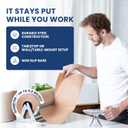 DIY Crew 12 Inch Paper Roll Dispenser and Cutter - Heavy-Duty Wall Mountable, Non Slip Tabletop - Kraft, Freezer, Butcher Paper - Up to 1000ft Rolls